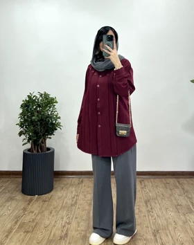 مانتو لینن گلدوزی رزانا 1 (ارسال رایگان)