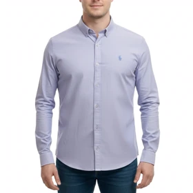 پیراهن آستین بلند ساده مردانه مدل 61029141