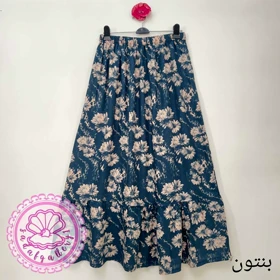 دامن گل داودی پایین چین‌دار در رنگبندی متنوع
