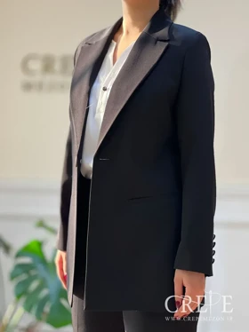 کت شلوار جیب نما یقه انگلیسی