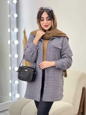 مانتو پائیزه بغل سه دکمه