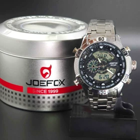 ساعت مچی مردانه جوفاکس، جی فوکس Joefox 1313 دو زمانه و دو موتوره