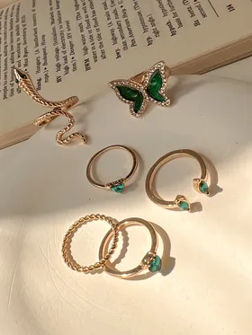 انگشتر پکی پروانه و ماری