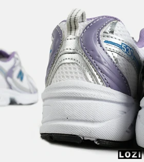 کفش کتانی مردانه و زنانه سفید بنفش NEW BALANCE 530