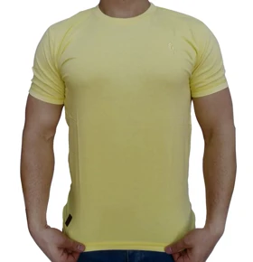 تیشرت مردانه ساده لیمویی abercrombie