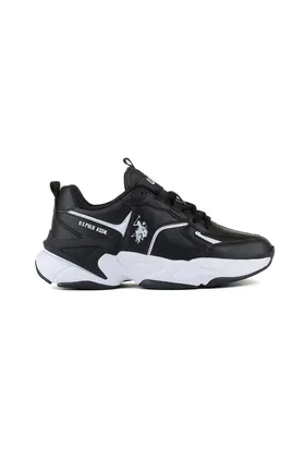POLO ASSN ایالات متحده کفش ورزشی راحت آناتومیک روزانه مشکی POLO24BYHUSKY