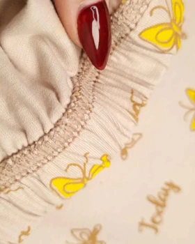 ست راحتی دخترانه نخی دوچرخه سوار سیلکا