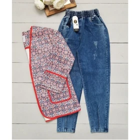 شلوار جین زنانه مام استایل