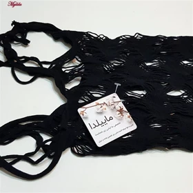 سرهمی فانتزی مدل فیشنت کد 4855-8575 رنگ مشکی