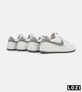 کفش کتانی بزرگ پا سفید طوسی NIKE AIR FORCE