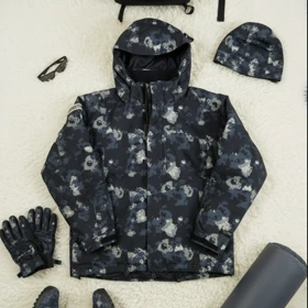 SIZE XL-L کاپشن اسکی گورتکس چریکی استوک اورجینال برند BONFIRE امریکا