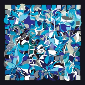 روسری ابریشم کجراه پرنگار