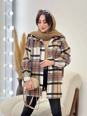 شکت چهارخونه دو جیب تبسم