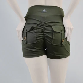 شورتک کارگو ورزشی زنانه آدیداس مدل A-3115 یشمی