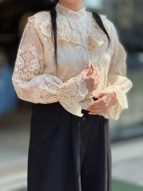 شومیز گیپور عروسکی کد 836