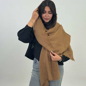 شال بافت بیسکوییتی (نسکافه ای)