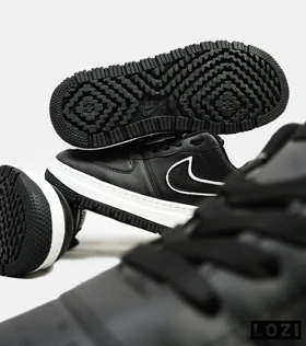 کفش کتانی مردانه و زنانه مشکی سفید نایک NIKE AIR FORCE