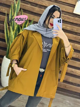 مانتو پانچ آستین حلقه
