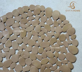زیر دوشی حمام سیلیکونی طرح سنگ ضدلغزش سایز 4575