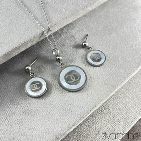 نیم ست طرح شنل نگین صدفی 10130