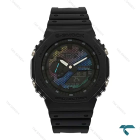 جی شاک مردانه GA2100 مشکی صفحه رنگی Casio-7319-G