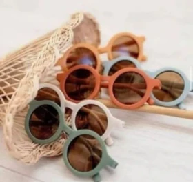 عینک فرم گرد رنگی