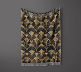 شال مبل ریش دار sofa shawl 288