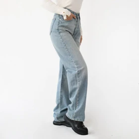 شلوار نیم بگ زاپ‌دار کد 979