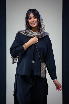 مانتو پلی لینن پیراهنی