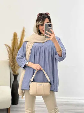 مانتو جلو چین آستین پیله