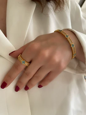 ست انگشتر و بنگل ونکلیف