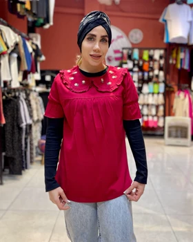 تی‌شرت گلدوزی