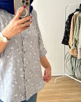 شومیز مانتویی گلبرگ