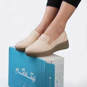 کفش طبی زنانه مخصوص خارپاشنه مدل برلین بژ نیکان گام