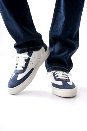 اسنیکرزاشبالت و چرم طبیعی بندی مردانه