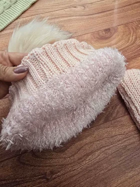 شال و کلاه تو خز دخترانه