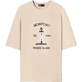 تیشرت کرم زیگ zig مدل Newport