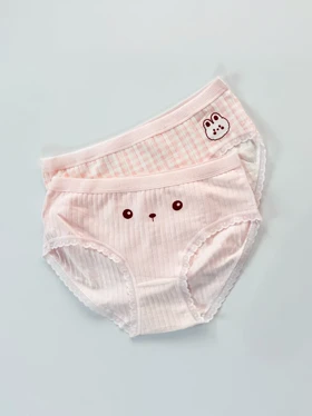 شورت اسلیپ نخ پنبه عروسکی طرح خرس