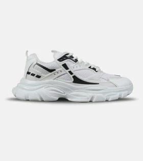 کفش کتانی مردانه و زنانه سفید مشکی BALENCIAGA Track low-top Sneakers مدل 7857
