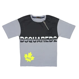 تیشرت آستین کوتاه پسرانه مدل PJ1117 رنگ طوسی