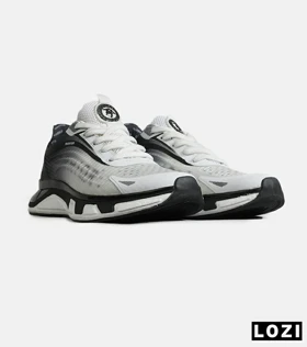 کفش کتانی ورزشی مشکی سفید Warrior Sneakers مدل 7851