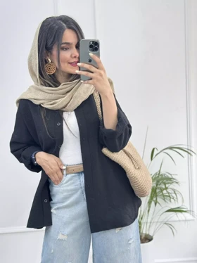 مانتو زنانه اطلسی