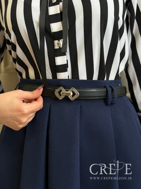 کمربند 2/5 سانت سگک نقره ای