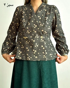 شومیز مخمل کبریتی چپ و راستی