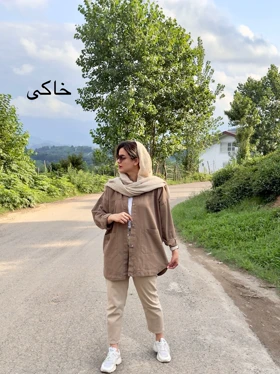 مانتو کتان جیب پایین 243