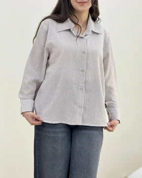 شومیز نگین‌دار لینن