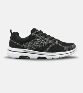 کفش کتانی طبی ورزشی مشکی خاکستری SKECHERS ULTRA GO