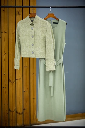 مانتو 2 پی اس ژاکارد مصری