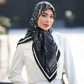 روسری ابریشم توییل قواره 90 30181