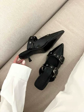 کفش پاشنه‌بلند سگک دارکد 140981